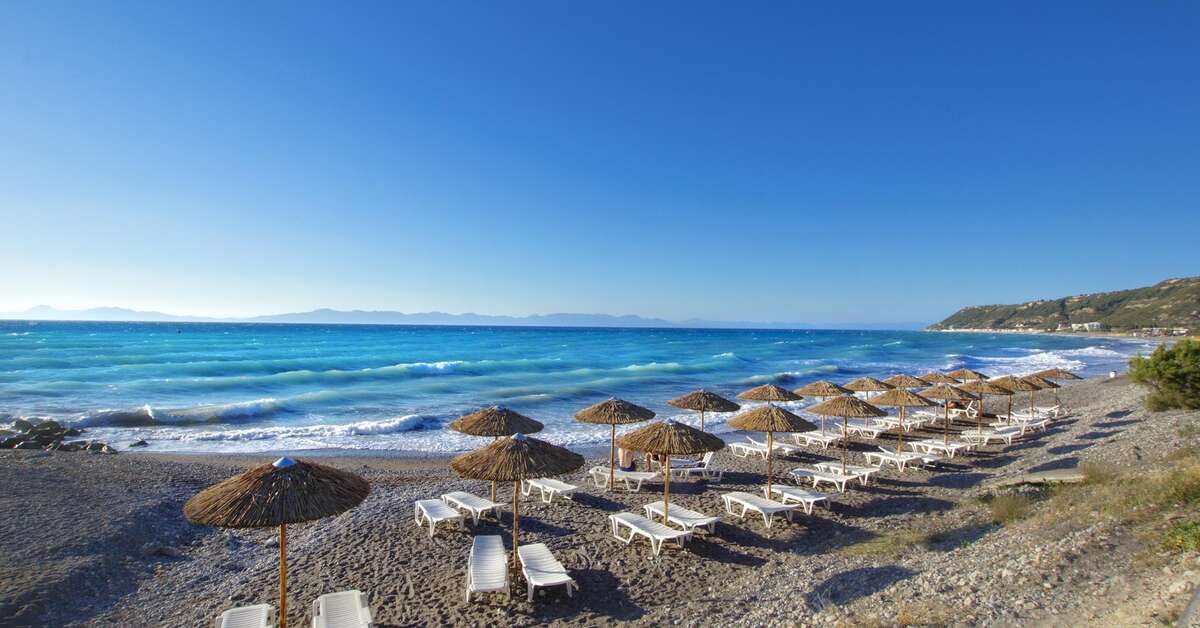 Ein Foto vom Strand beim Lito Hotel