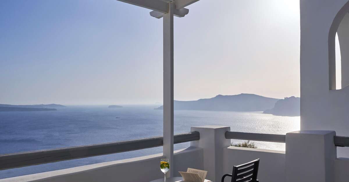 Ein Foto Mr & Mrs White Santorini