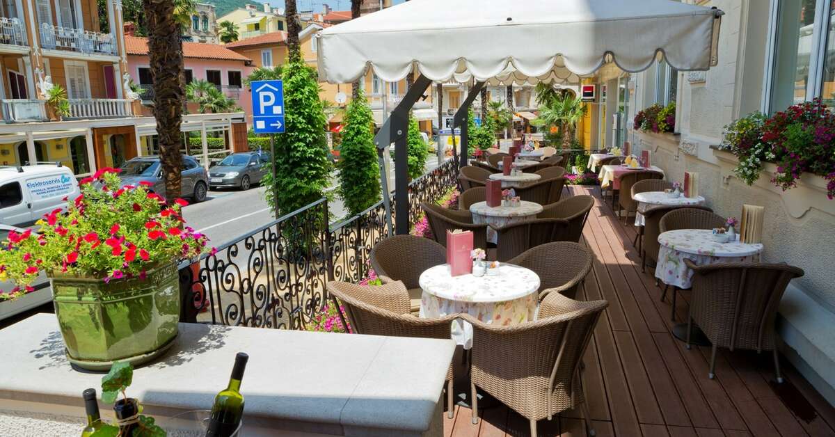 Ein Foto von der Terrasse im Amadria Park Agava