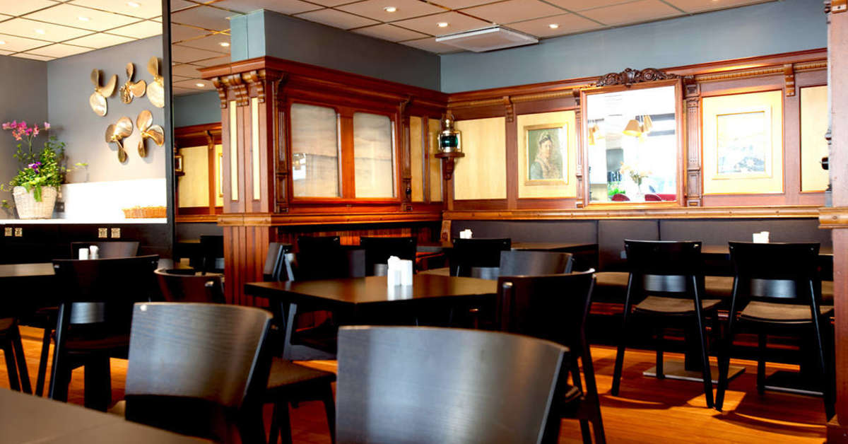 Een foto van het interieur van Scandic Sjofartshotellet