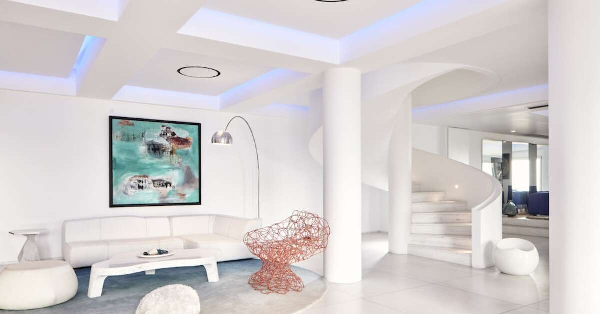 Een foto van het interieur van Myconian Ambassador - Relais & Chateaux