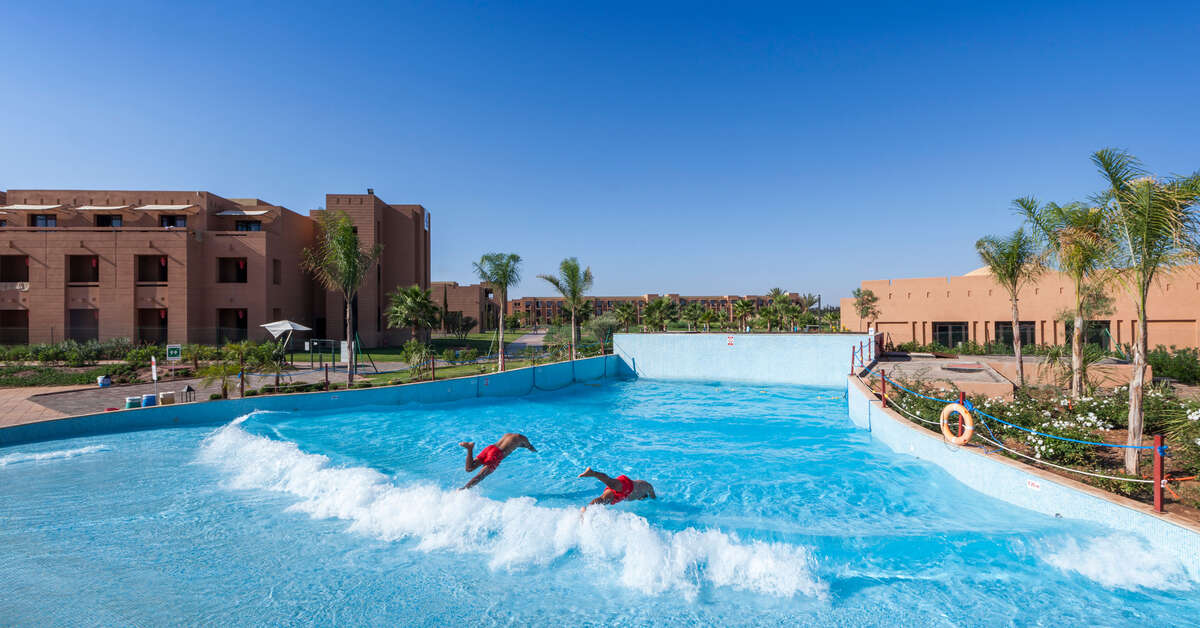Een foto van het zwembad bij Aqua Mirage Marrakech