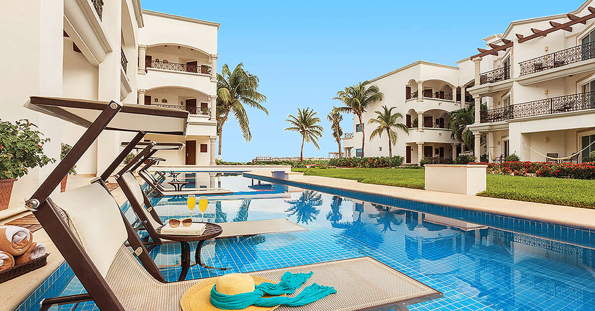 Een foto van het zwembad bij Hyatt Vivid Playa Del Carmen