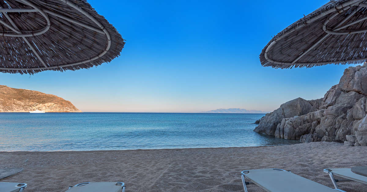 Een foto van het strand bij Sunrise Hotel Mykonos