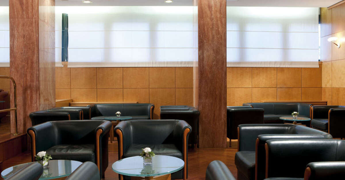 Een foto van het interieur van Hotel Raffaello