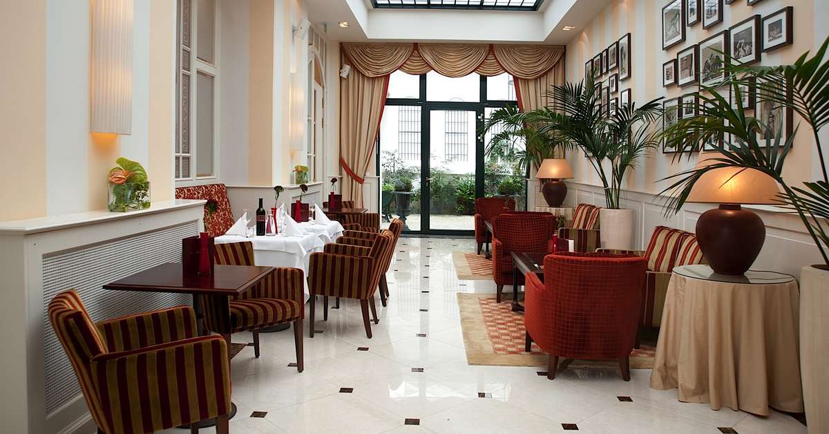 Een foto van het interieur van Hotel Kaiserhof Wenen