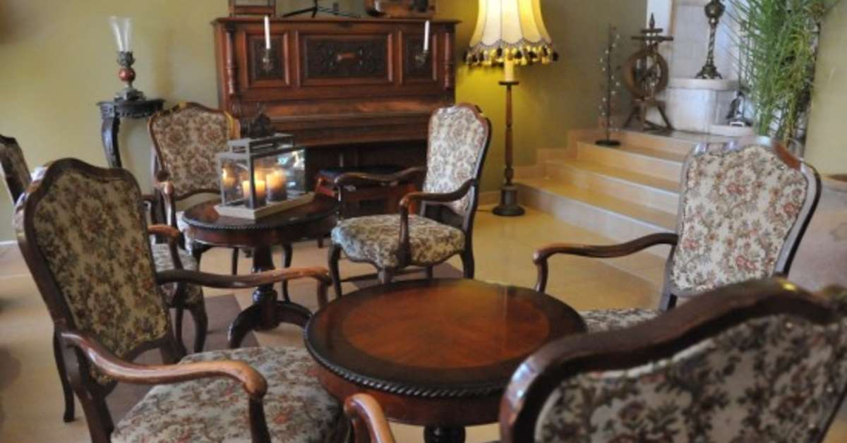 Een foto van het interieur van Belvedere Hotel Ohrid