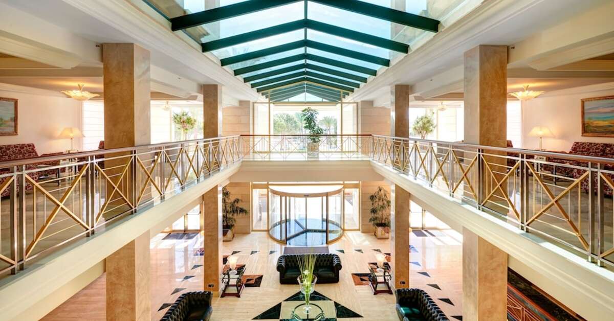 Een foto van het interieur van Hipotels Hipocampo Palace & Spa Hotel