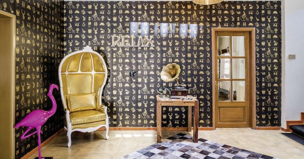 Een foto van het interieur van A For Art Design Hotel