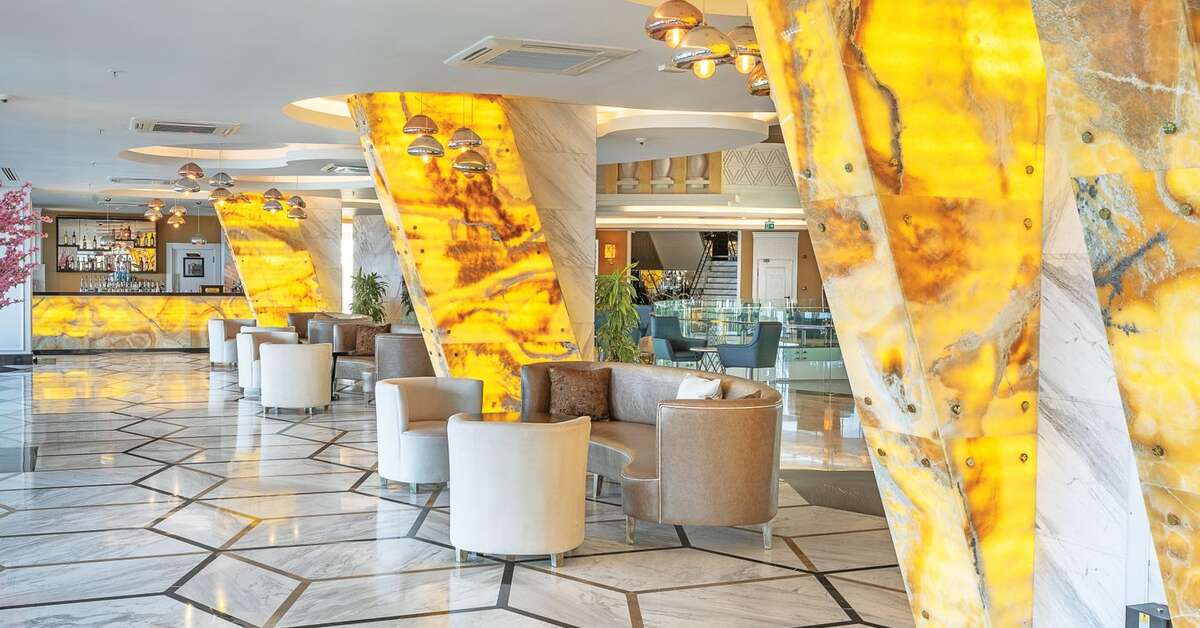 Een foto van het interieur van Mary Hotel Alanya