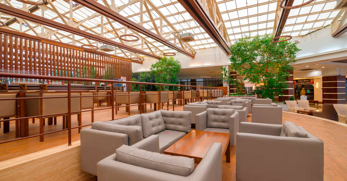 Een foto van het interieur van Hotel Eftalia Marin