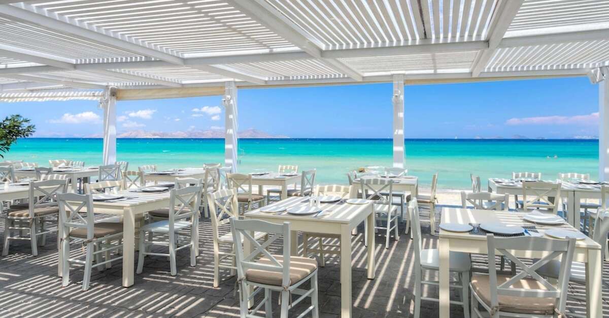Een foto van de faciliteiten bij Aeolos Beach Hotel