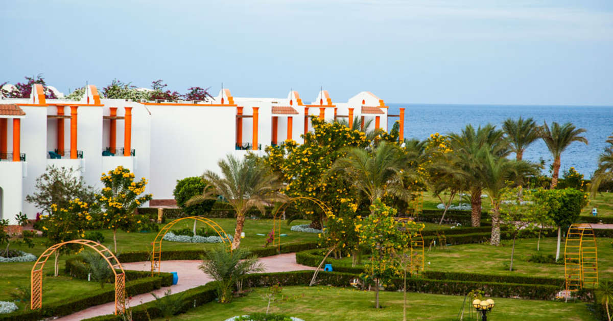 Ein Foto von der Außenansicht des Fantazia Resort Marsa Alam