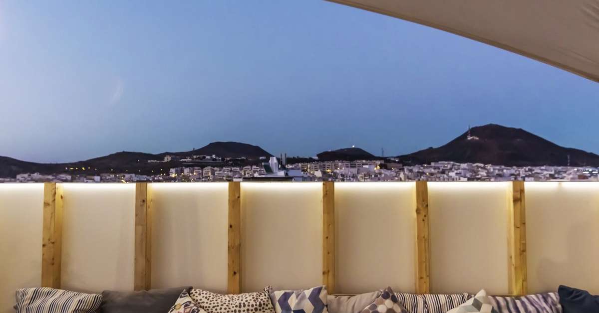 Een foto van het terras bij Hotel Aloe Canteras