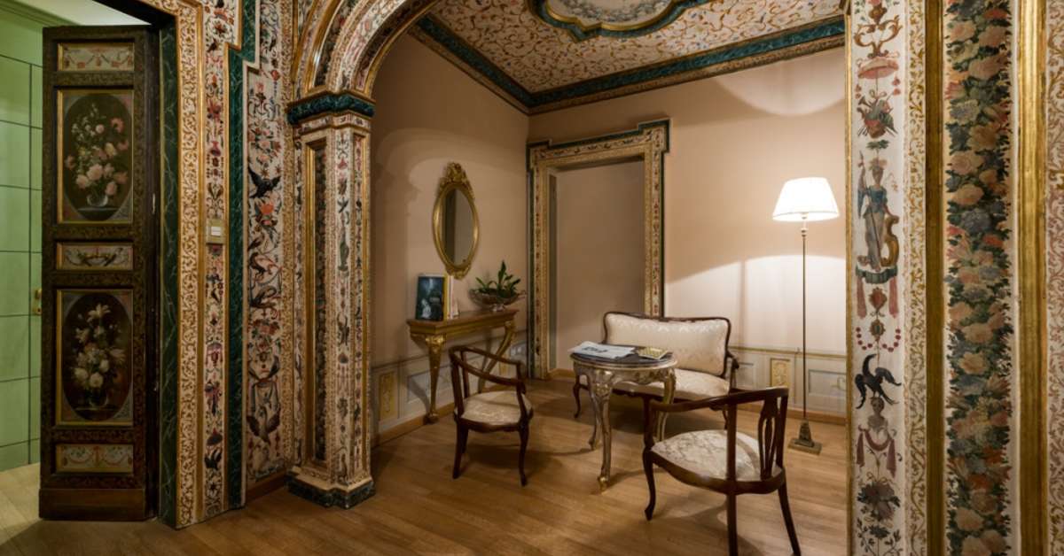 Een foto van het interieur van Posta Donini