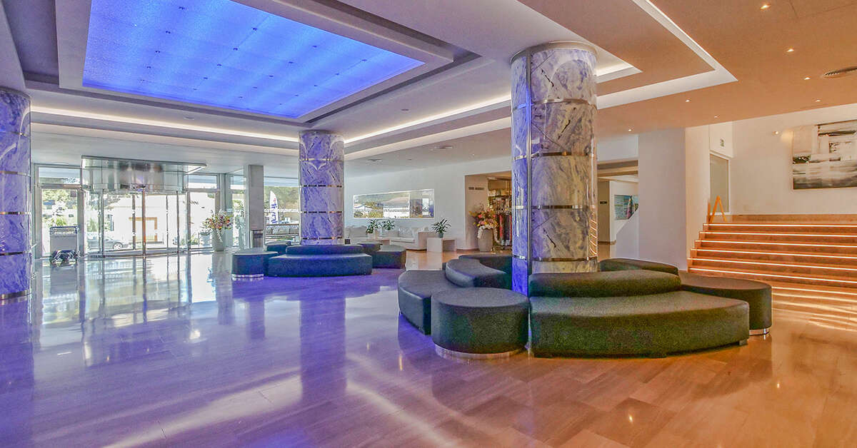 Een foto van het interieur van Hotel Condesa