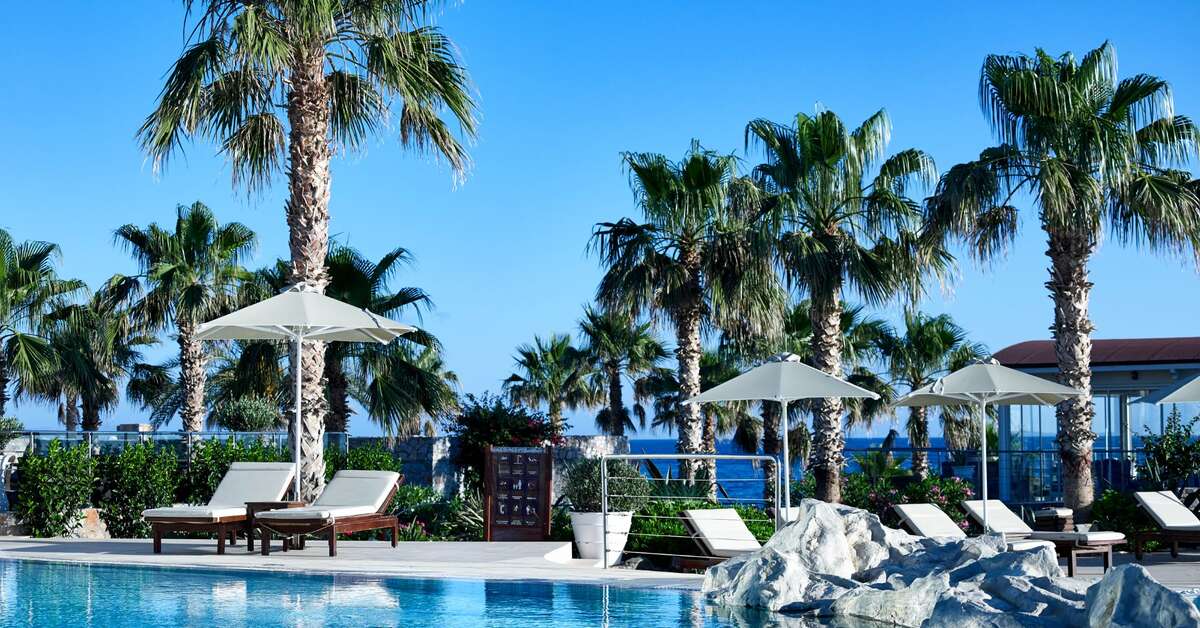 Een foto van het zwembad bij Ikaros Beach Luxury Resort & Spa
