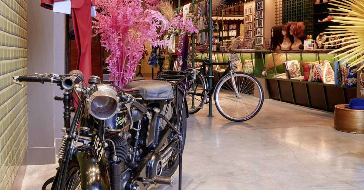Een foto van het interieur van 25hours Hotel Terminus Nord
