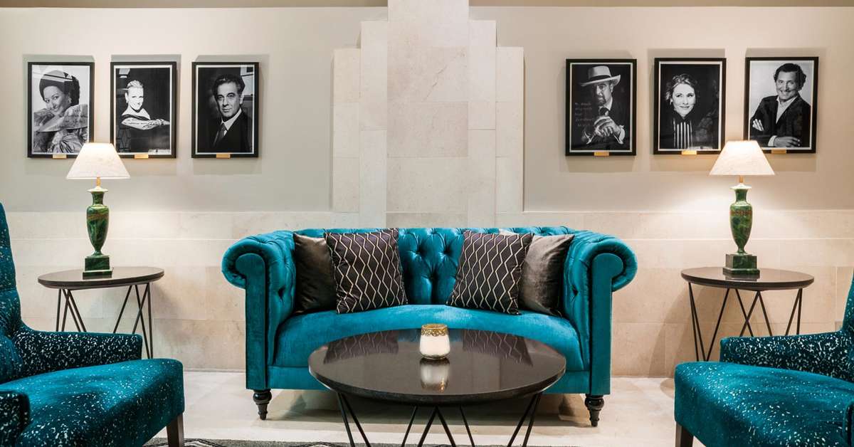 Een foto van het interieur van Eurostars Casa de la Lirica