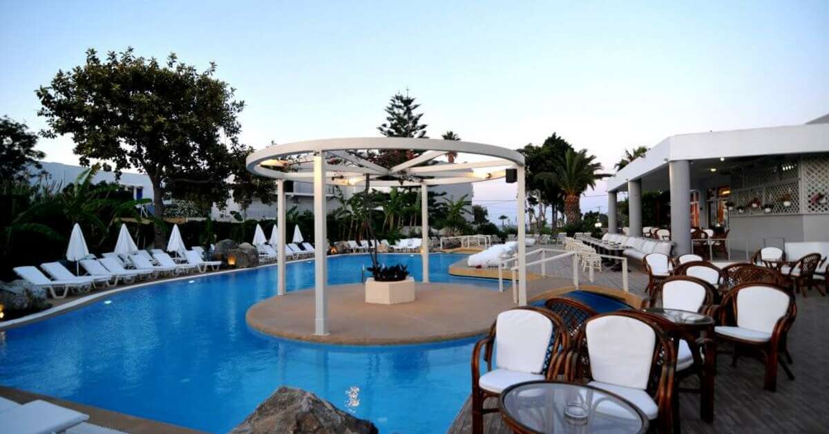Ein Foto vom Pool im Palm Beach Hotel Kos