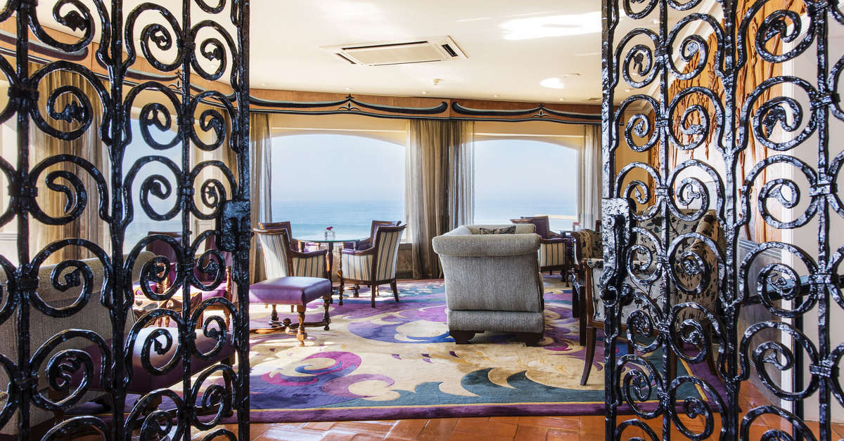 Een foto van het interieur van Fortaleza Do Guincho