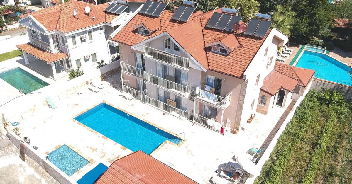 Een foto van een overzicht van Aladdin Appartementen
