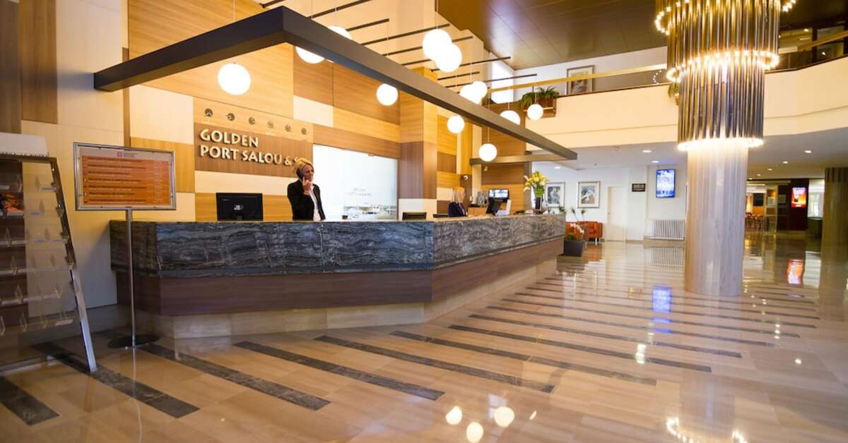Een foto van het interieur van Golden Port Salou & Spa