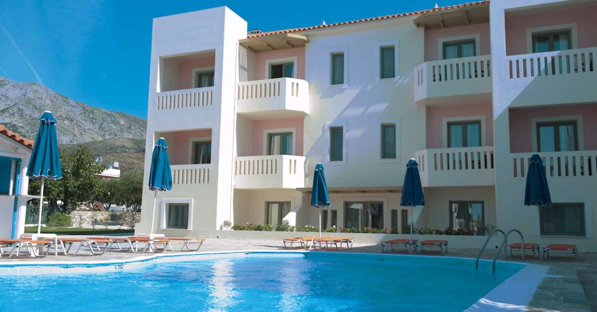 Een foto van het zwembad bij Aphrodite Hotel & Suites