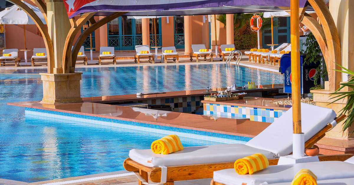 Een foto van het zwembad bij The Chedi El Gouna