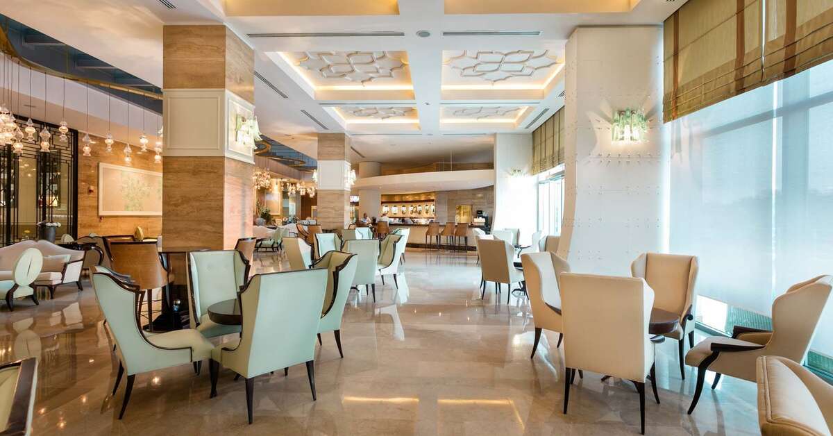 Een foto van het interieur van Titanic Deluxe Lara