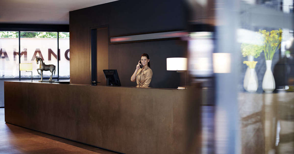 Een foto van het interieur van Hotel Amano