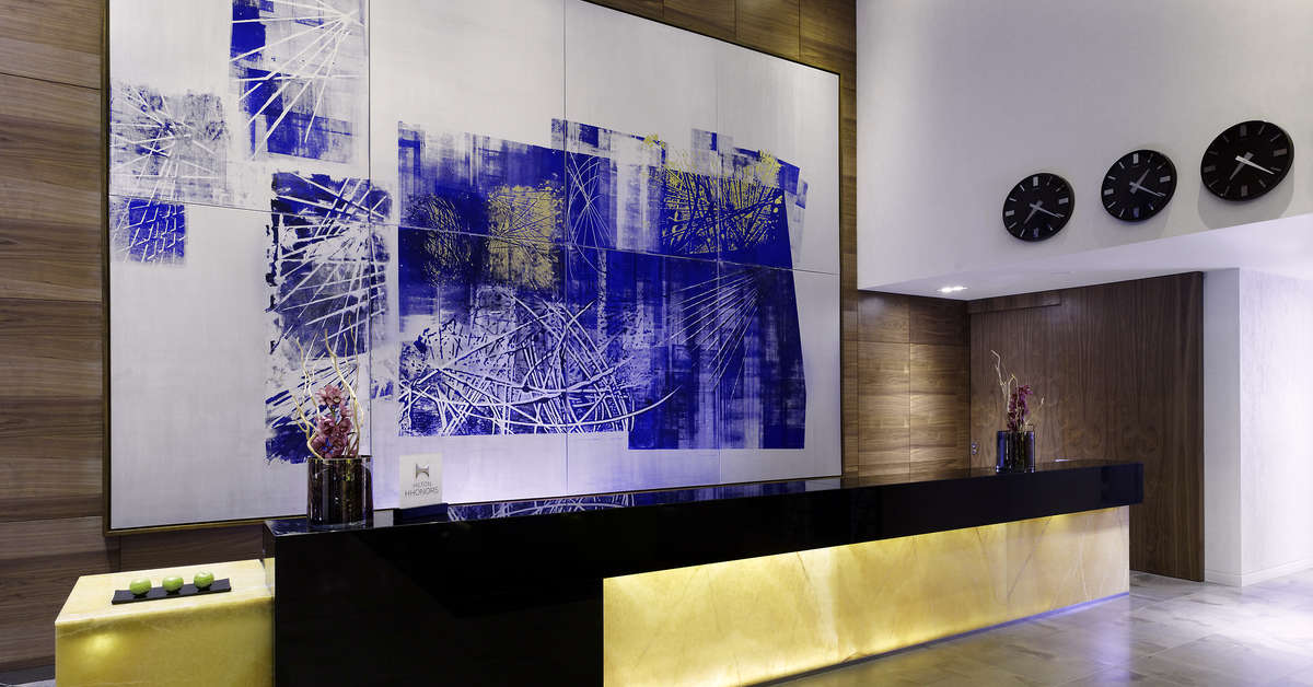 Een foto van het interieur van DoubleTree by Hilton Zagreb