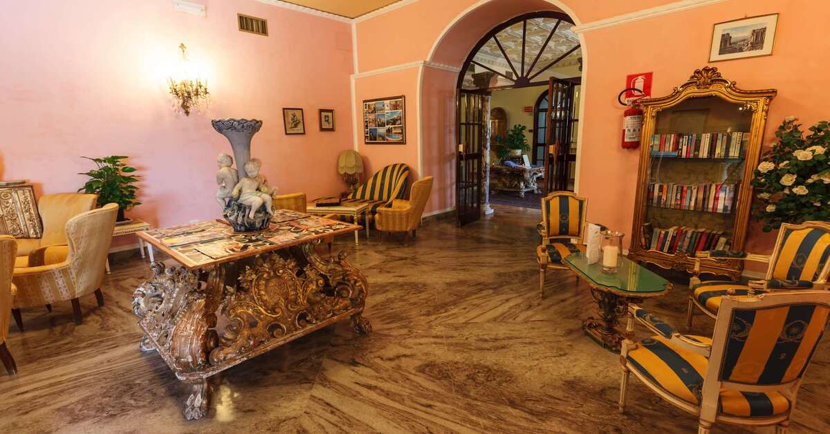 Een foto van het interieur van Taormina Park Hotel