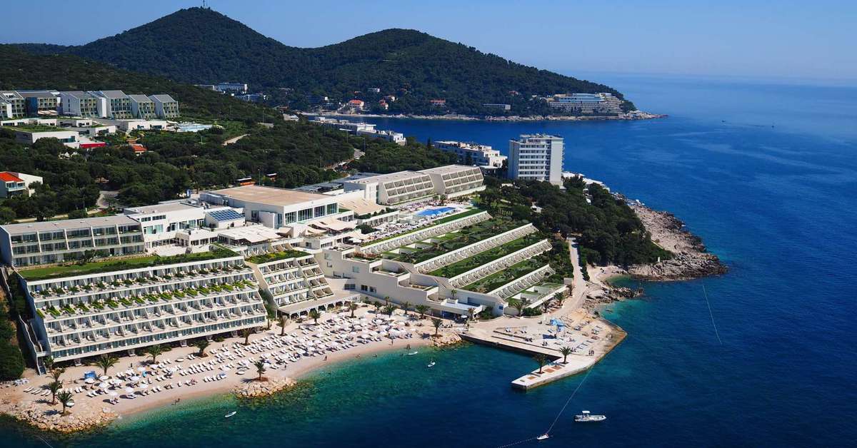 Een foto van de buitenkant van Valamar Dubrovnik President Hotel