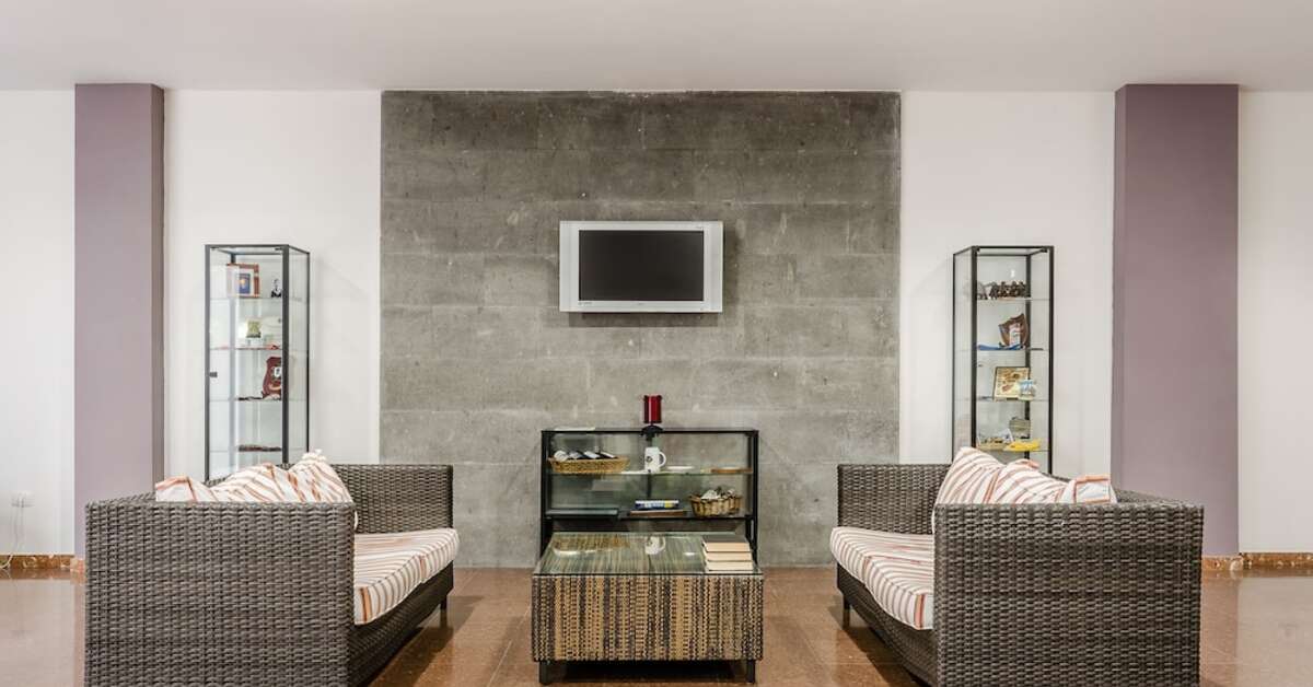 Een foto van het interieur van Hotel Faycan