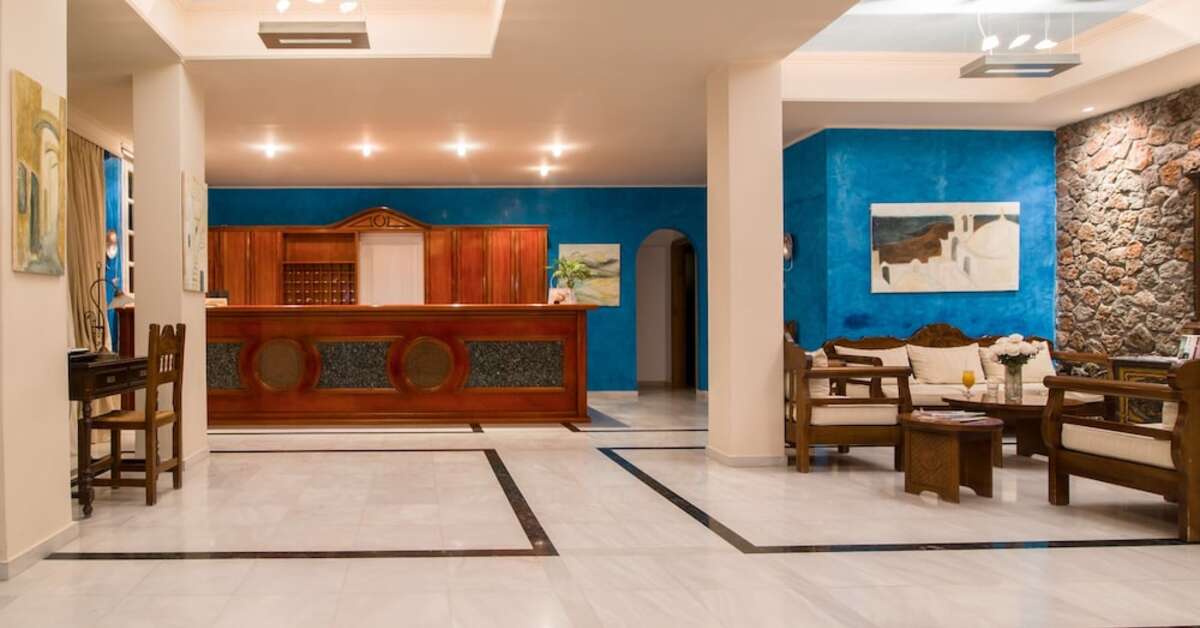 Een foto van het interieur van Antinea Suites & Spa