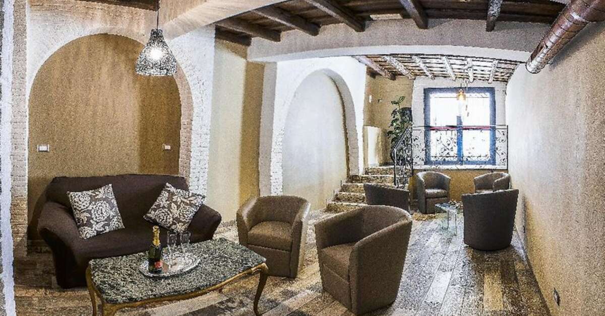 Een foto van het interieur van Hotel Anfiteatro Flavio
