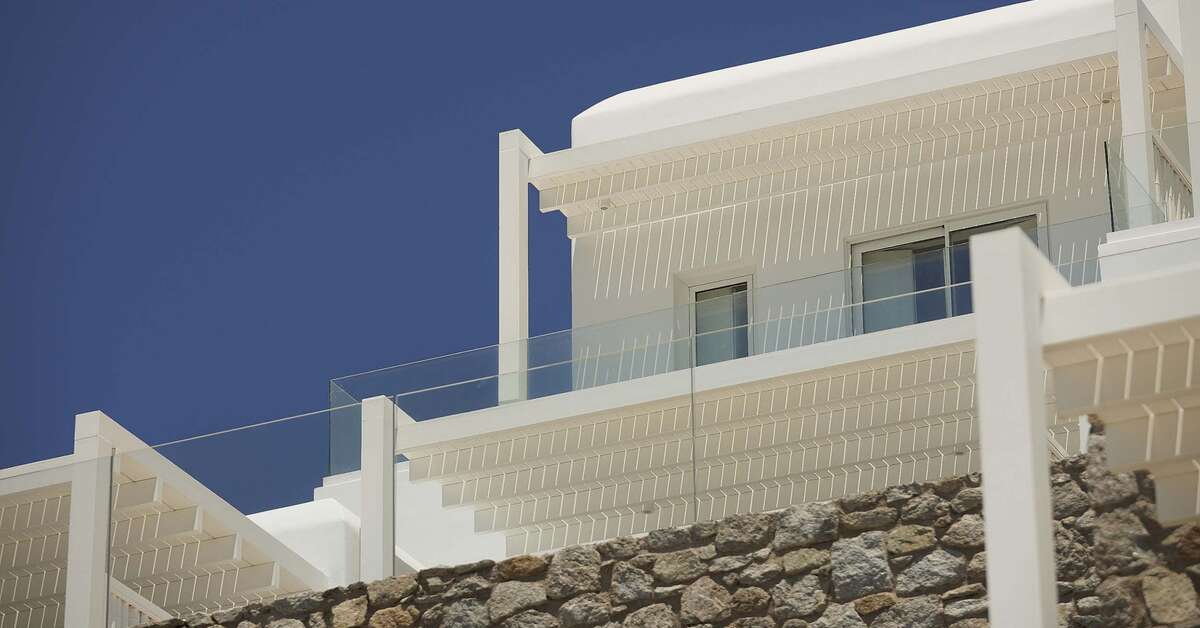 Een foto van de buitenkant van Once in Mykonos