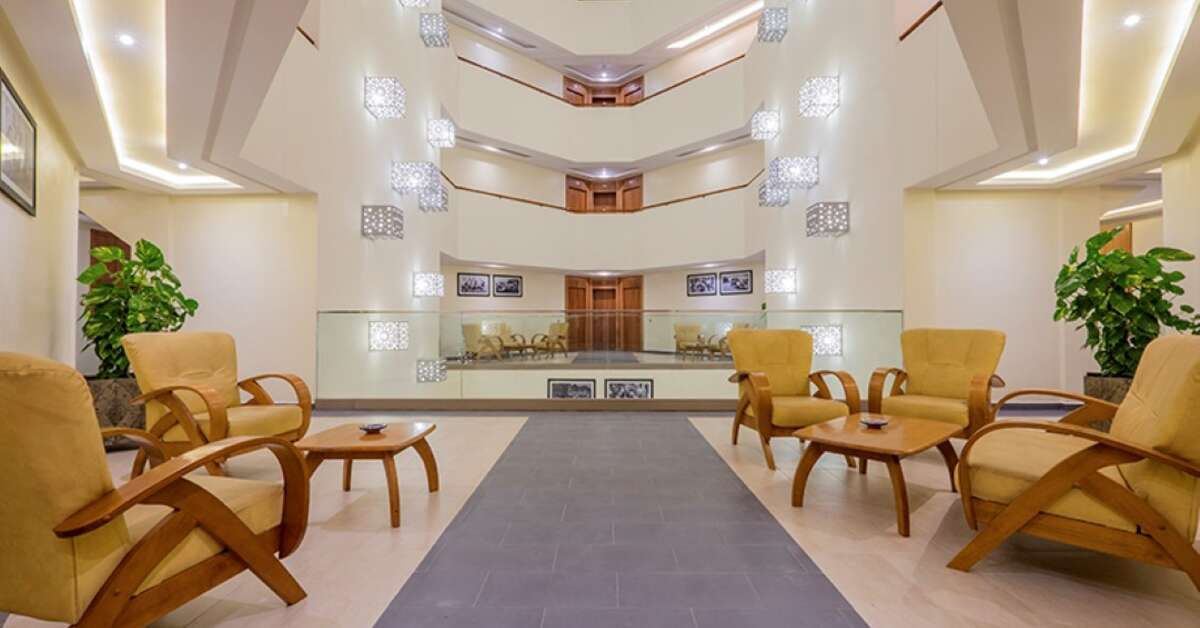 Een foto van het interieur van Hotel Ayoub
