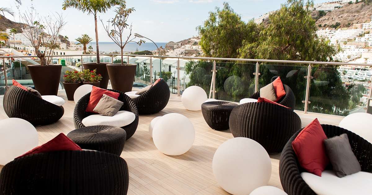 Ein Foto von der Terrasse im Hotel Servatur Casablanca