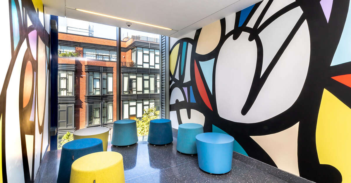 Een foto van het interieur van Pod Brooklyn Hotel