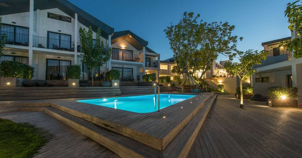 Een foto van het zwembad bij Aqua Bay Hotel