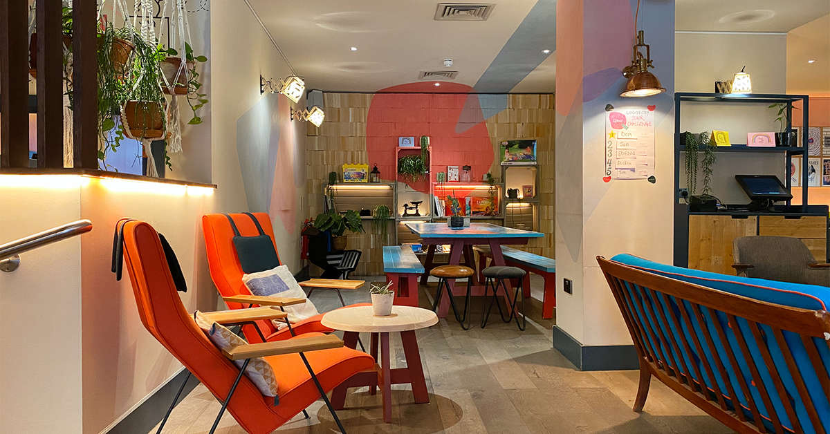 Een foto van het interieur van Qbic London City