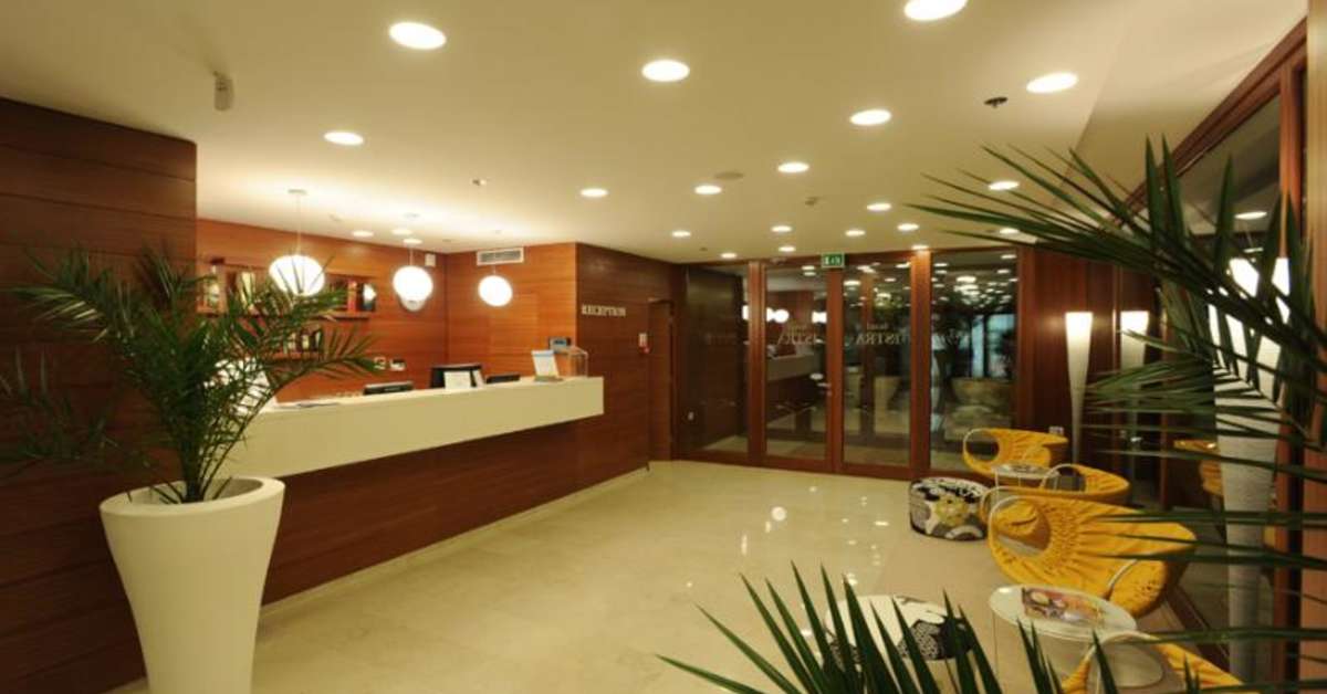 Een foto van het interieur van Maistra Select Island Hotel Istra
