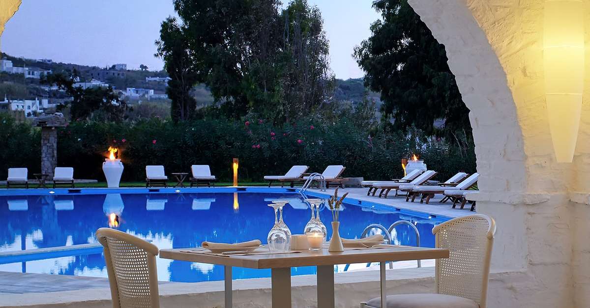Een foto van het zwembad bij Yria Boutique Hotel & Spa