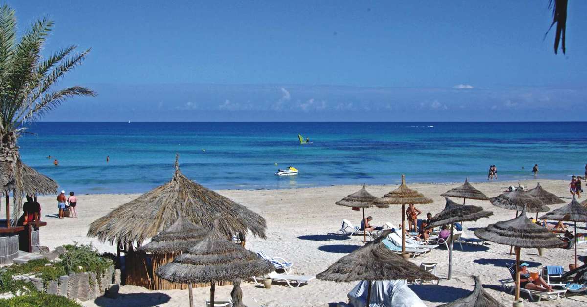 Een foto van het strand bij Seabel Rym Beach Club