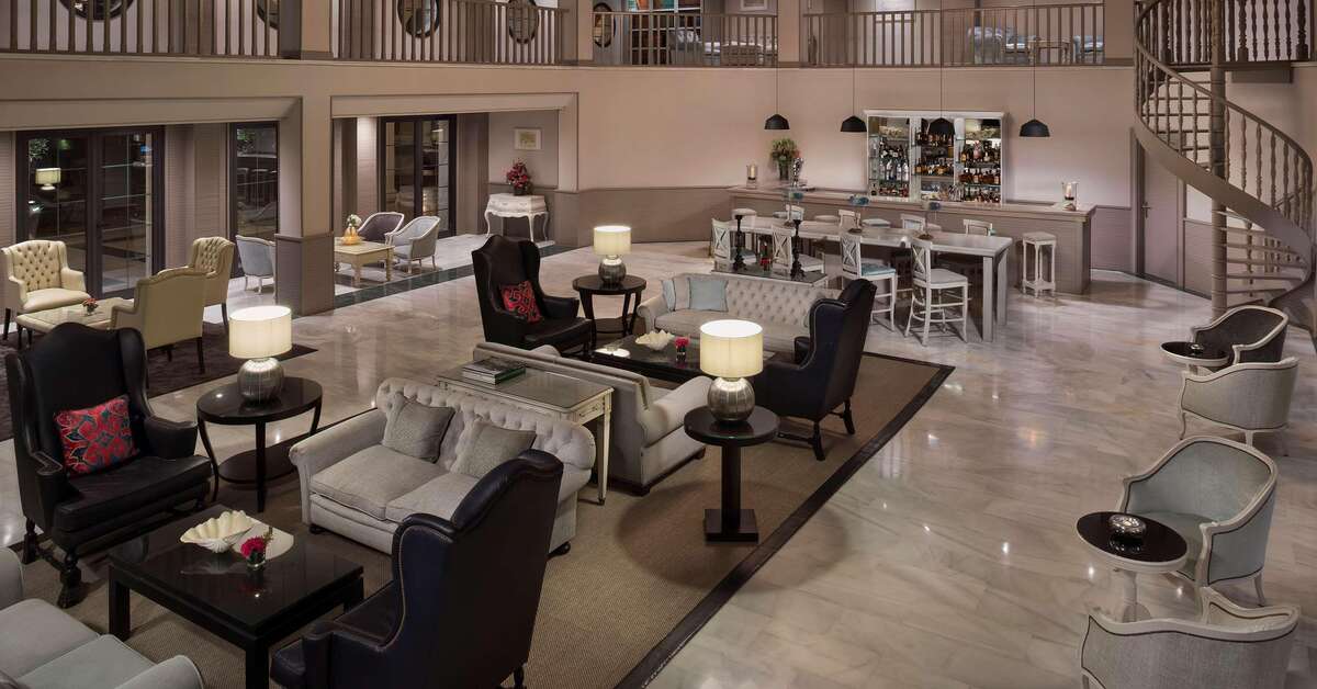 Een foto van het interieur van Palacio de Sancti Petri Gran Melia