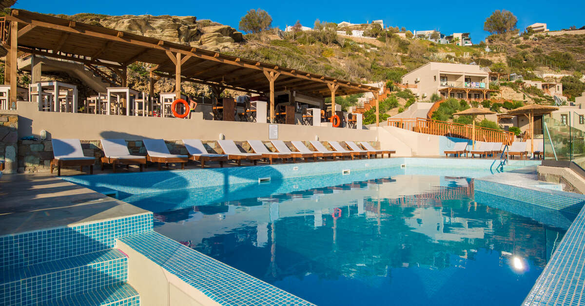 Een foto van het zwembad bij Lygaria Beach Hotel