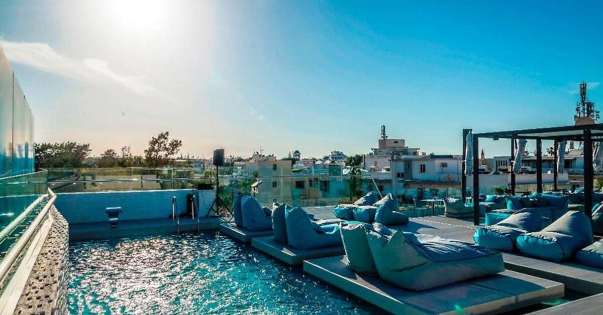 Een foto van een overzicht van Maritina Hotel