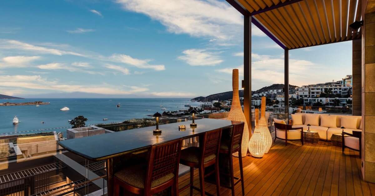 Een foto van het terras bij Kaya Palazzo Resort & Residence Le Chic Bodrum